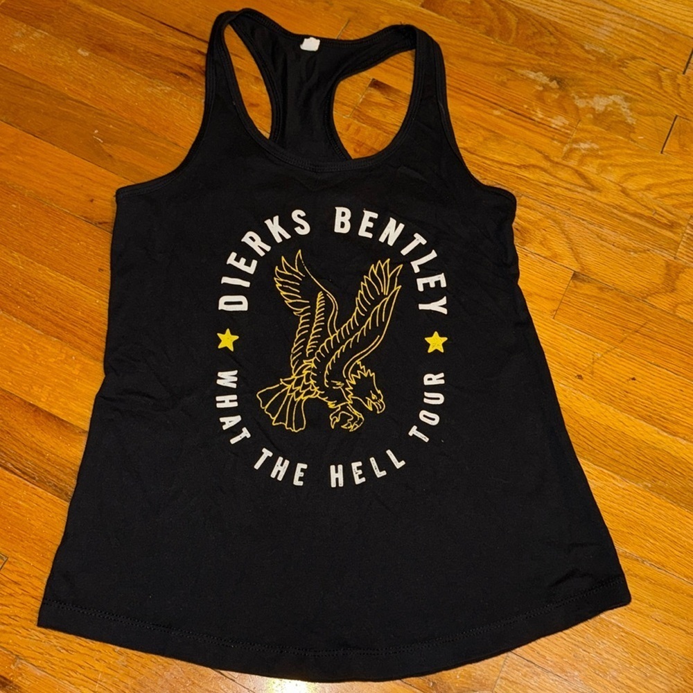DIERKS BENTLEY Country Music Black Tank Top Shirt Next Level What The Hell Tour